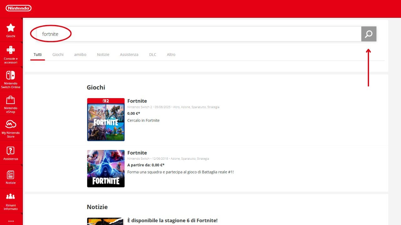 Nintendo cerca fortnite