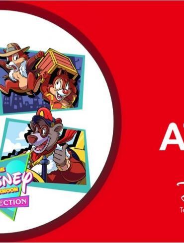 Copertina di The Disney Afternoon Collection con i personaggi di DuckTales e Chip 'n Dale, ora in arrivo su Nintendo Switch 2 sotto etichetta Atari.