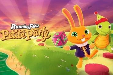 I personaggi eccentrici di Running Fable Petite Party si sfidano su un tabellone colorato in questo party game per Nintendo Switch