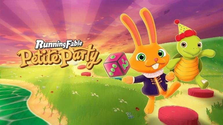 I personaggi eccentrici di Running Fable Petite Party si sfidano su un tabellone colorato in questo party game per Nintendo Switch