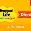 Il logo colorato di Tomodachi Life accanto alla data del Nintendo Direct del 29 gennaio.