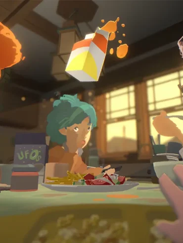 Un primo piano del bambino Isaac mentre usa i suoi poteri psichici in Goodnight Universe su Nintendo Switch 2.